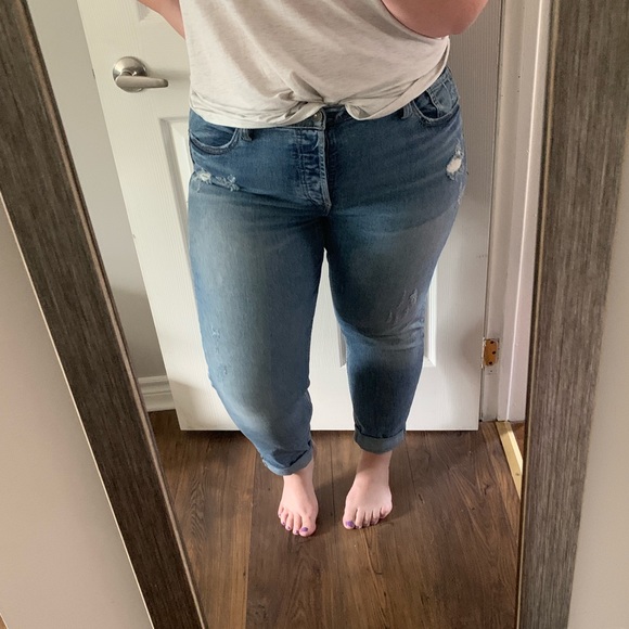 Silver Jeans Denim - Silver, Mom Jeans, Sz 34/27